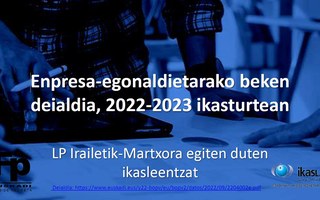 Becas de estancia en la empresa 2022-23 Becas de estancia en la empresa 2022-23