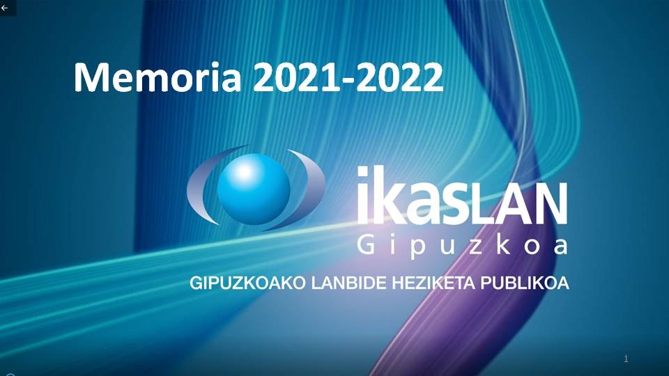 Publicado la memoria 2021-2022 de Ikaslan Gipuzkoa