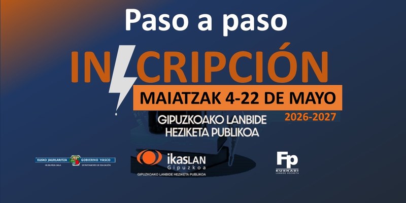INSCRIPCIÓN EN FP 4-22 DE MAYO