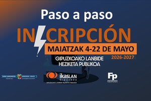 FP - Proceso de inscripción. admision 2026-2027
