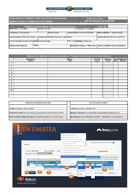 Zikloak zerrendatzeko txantiloia