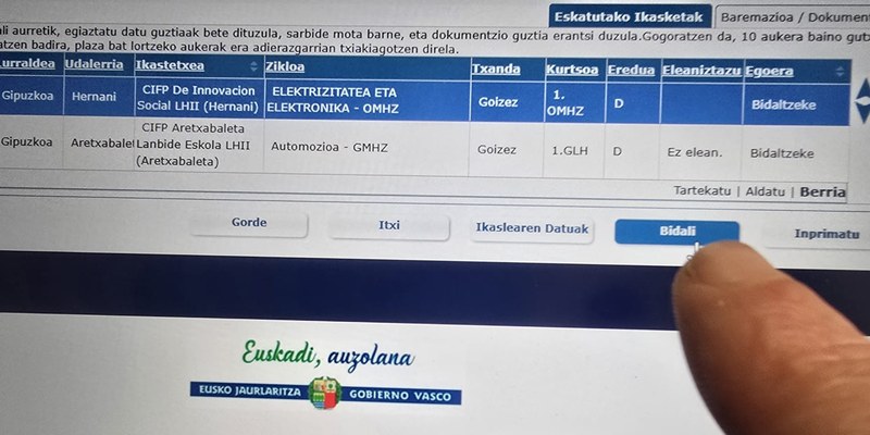 Izen-emate azken eguna Maiatzak 23